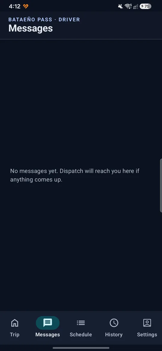 Driver messages