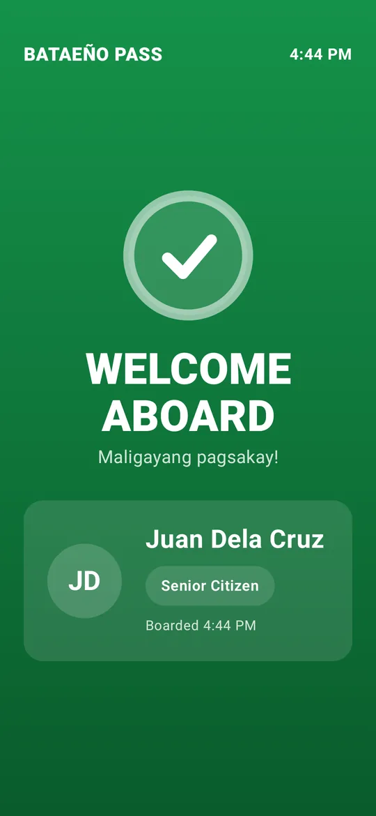 Ride accepted